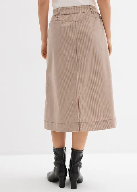 Gonna midi a righe, bonprix