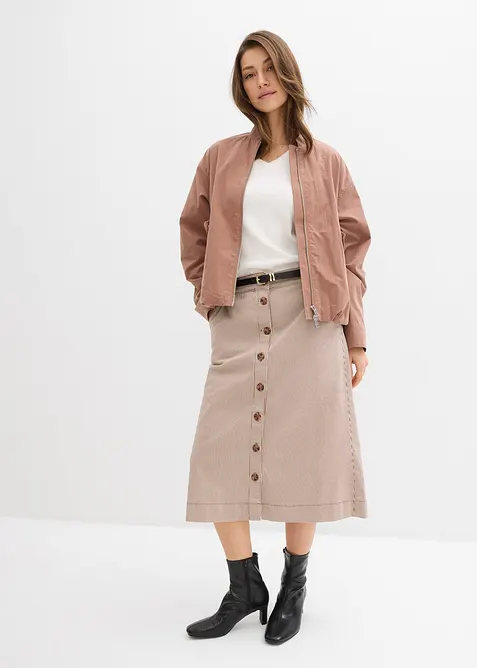 Gonna midi a righe, bonprix