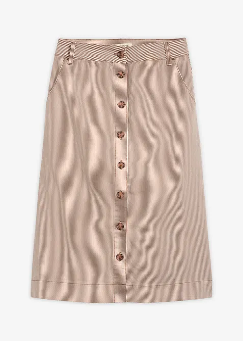 Gonna midi a righe, bonprix