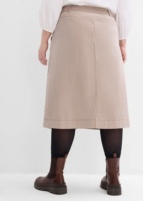 Gonna midi a righe, bonprix