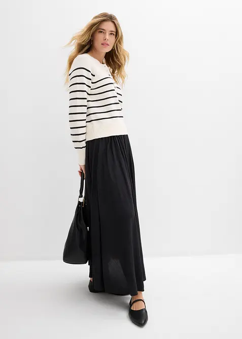 Gonna lunga in misto viscosa fluente, bonprix