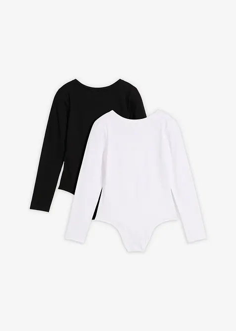 Body con cotone morbido (pacco da 2), bonprix