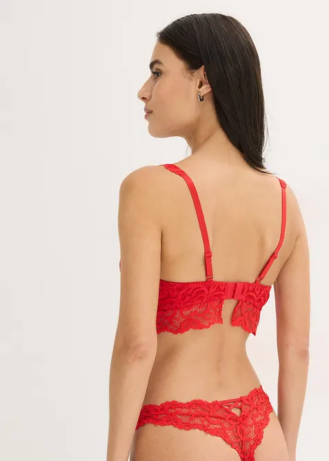 Reggiseno push-up in morbido pizzo, bonprix