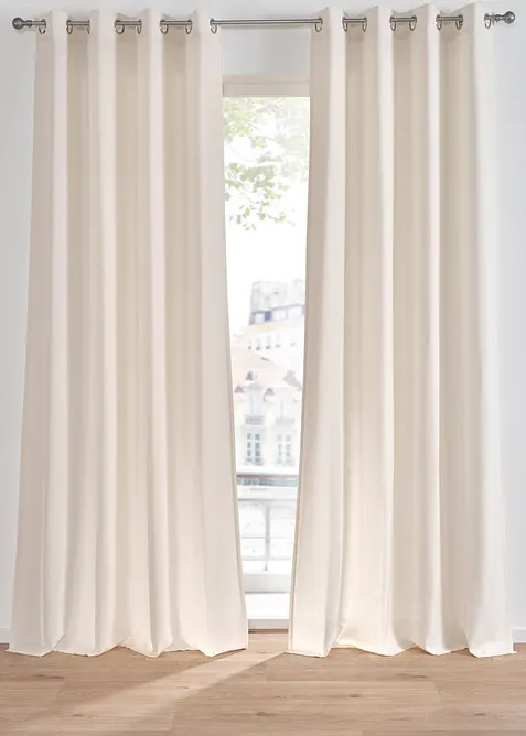 Tenda effetto lino con poliestere riciclato (pacco da 1), bonprix