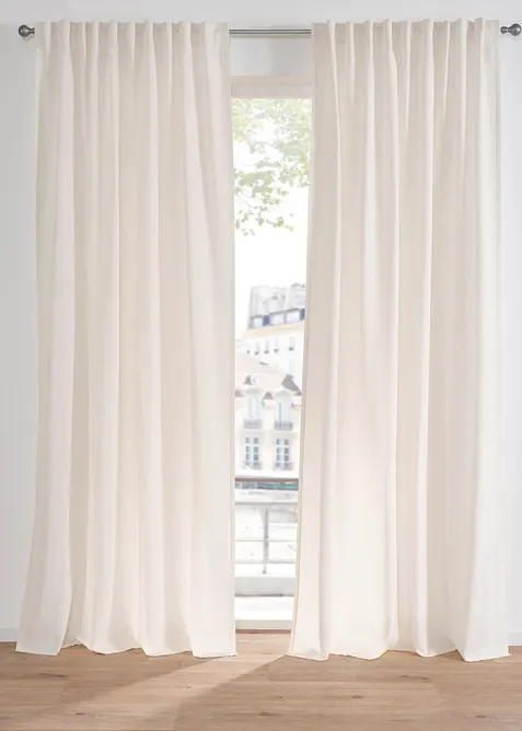 Tenda effetto lino con poliestere riciclato (pacco da 1), bonprix
