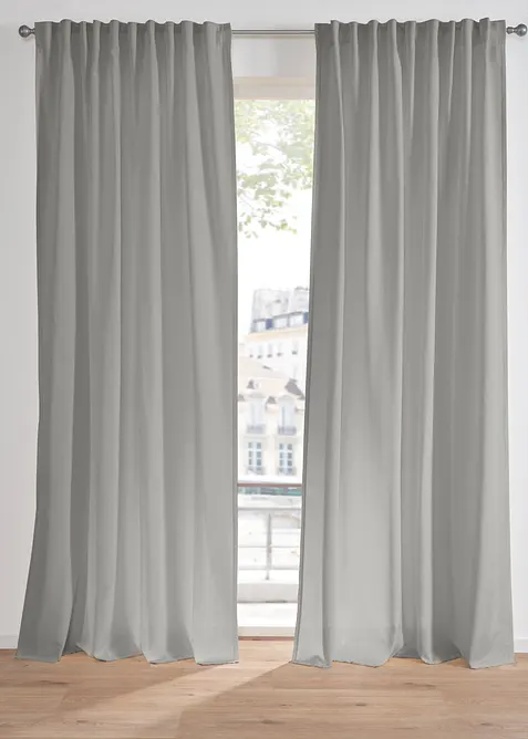 Tenda effetto lino con poliestere riciclato (pacco da 1), bonprix