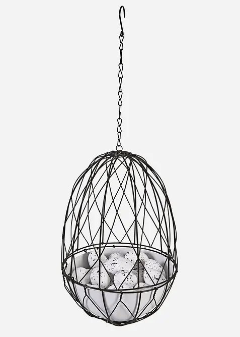 Cestino decorativo da appendere con uova (set 27 pezzi), bonprix
