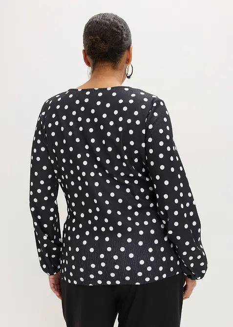 Maglia a maniche lunghe in jersey operato, bonprix