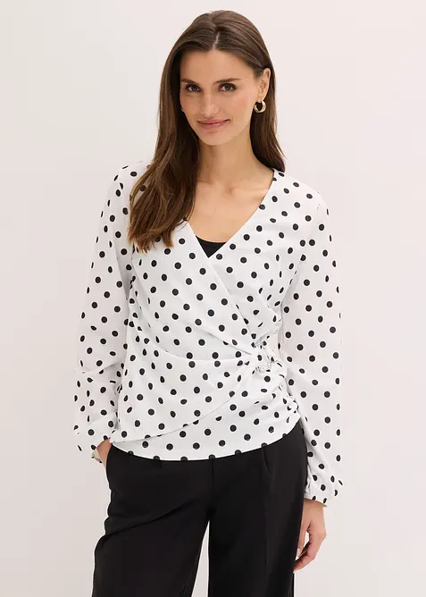 Maglia a maniche lunghe in jersey operato, bonprix