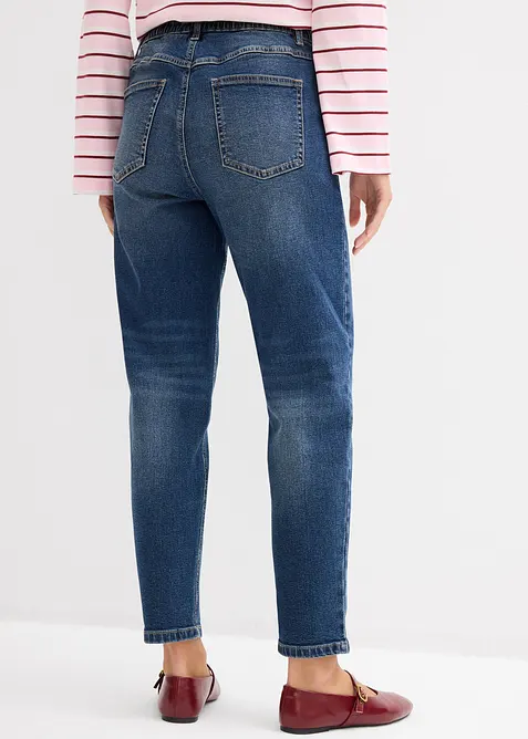 Mom jeans cropped, vita alta, bonprix