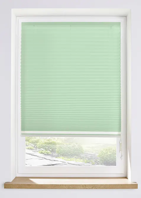 Tenda plissettata semioscurante con velcro adesivo, bonprix