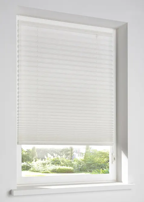 Tenda plissettata semioscurante con velcro adesivo, bonprix