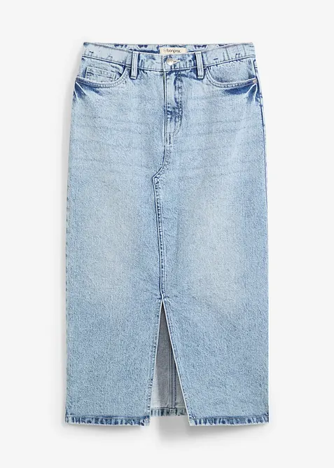 Gonna midi di jeans, bonprix