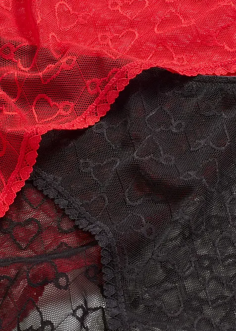 Slip alto in pizzo (pacco da 4), bonprix