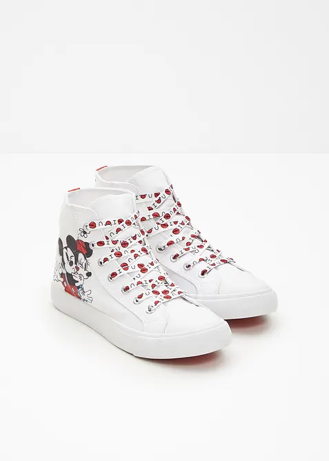 Sneakers alte Disney in tela di cotone, Disney