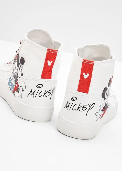 Sneakers alte Disney in tela di cotone, Disney