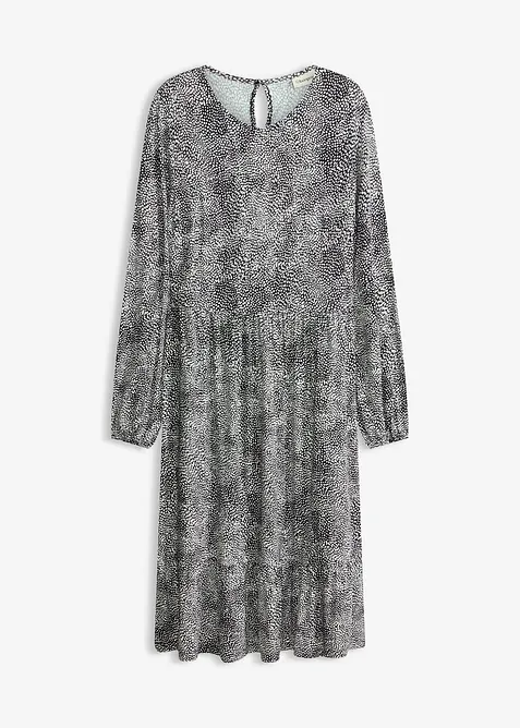 Abito midi in jersey di misto viscosa, bonprix