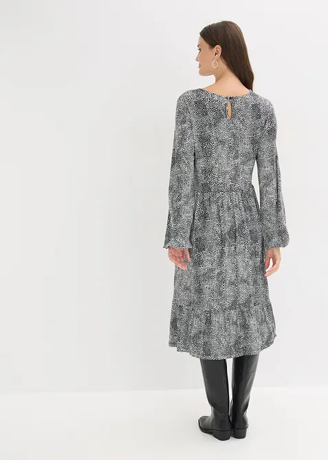 Abito midi in jersey di misto viscosa, bonprix