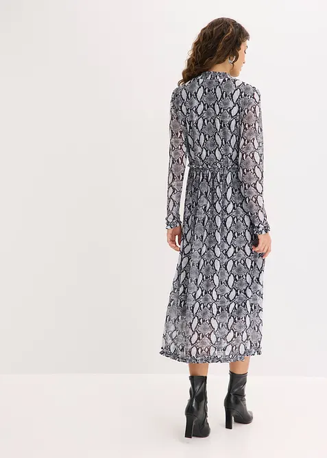 Abito midi in morbido mesh, bonprix