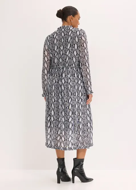 Abito midi in morbido mesh, bonprix