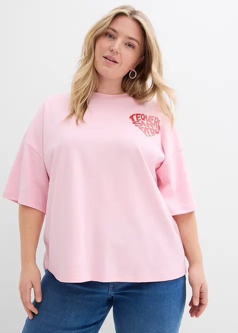 T-shirt boxy in cotone pesante, bonprix
