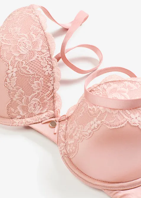 Reggiseno con coppe preformate ed effetto lucido, bonprix