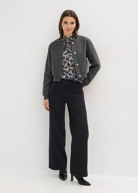 Blusa in mesh fine, bonprix