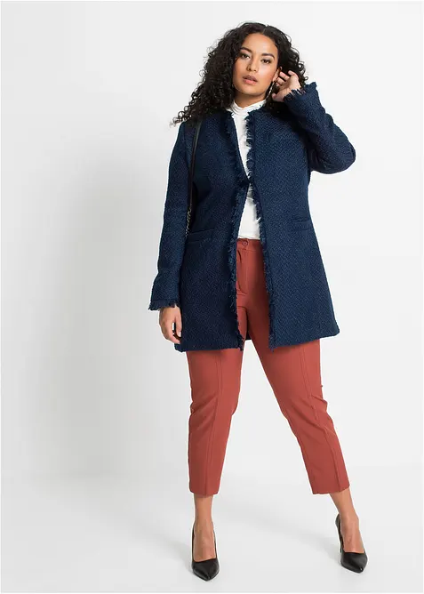 Blazer lungo in boucl&eacute;, bonprix