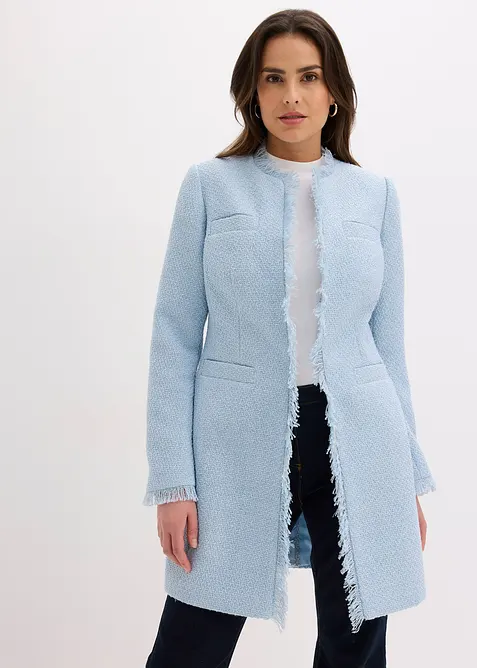 Blazer lungo in boucl&eacute;, bonprix