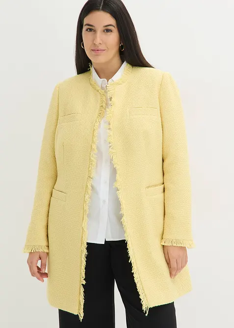 Blazer lungo in boucl&eacute;, bonprix