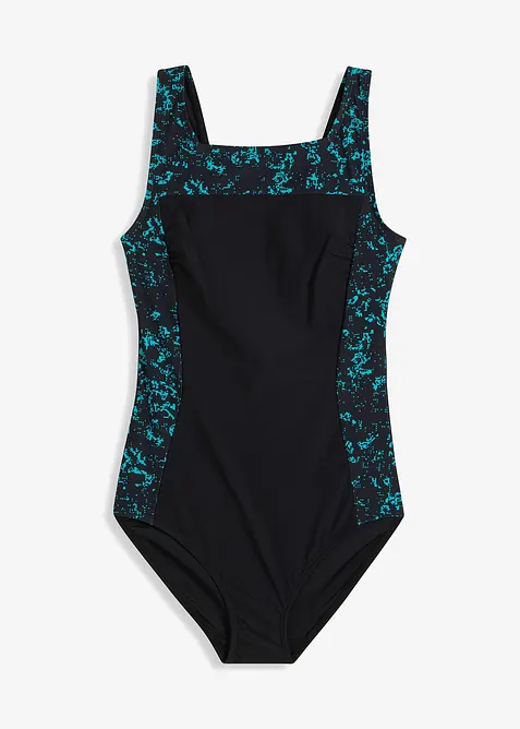 Costume intero con scollatura quadrata e effetto modellante medio, bonprix