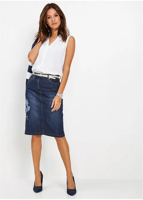 Cardigan in maglia di cotone a righe, bonprix