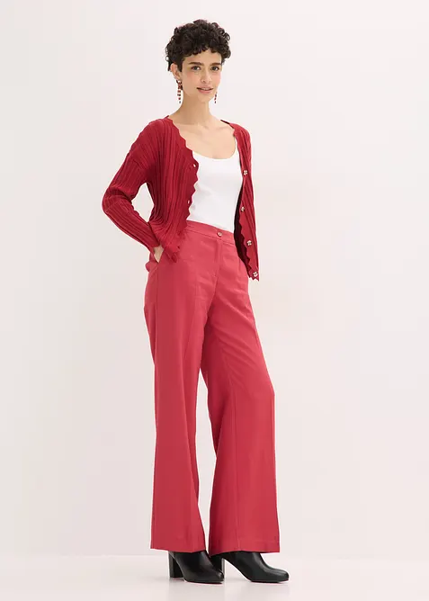 Cardigan cropped traforato, bonprix