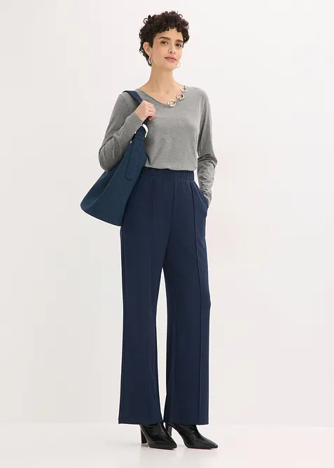 Maglia a maniche lunghe con occhielli, bonprix