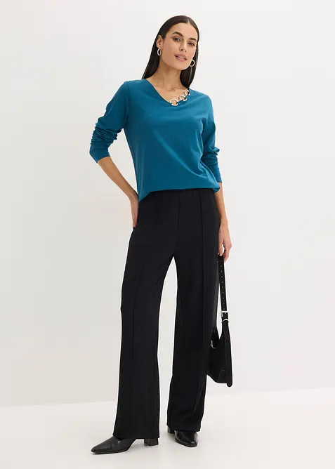 Maglia a maniche lunghe con occhielli, bonprix