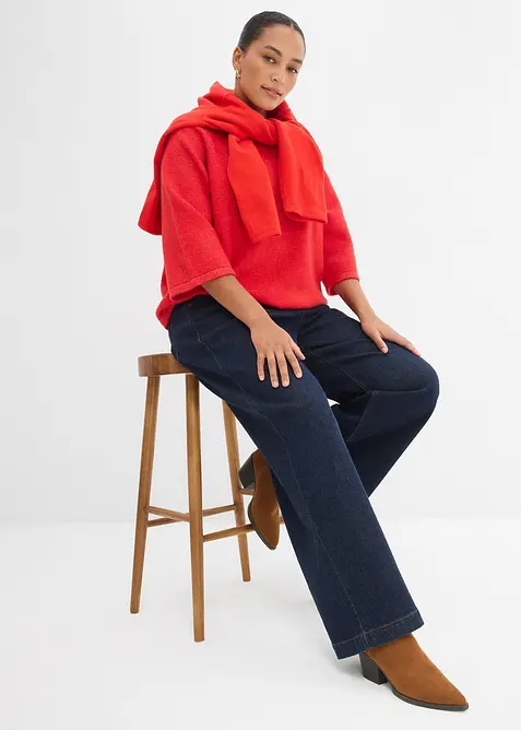 T-shirt in maglia oversize, bonprix