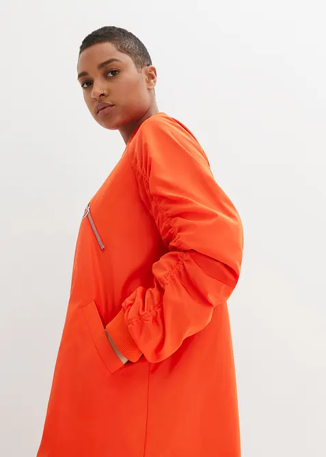 Cappotto blouson con colletto in maglia, bonprix