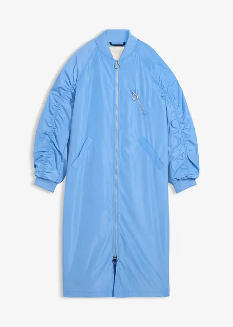 Cappotto blouson con colletto in maglia, bonprix