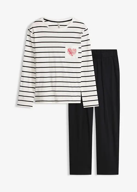 Pigiama in puro cotone, bonprix