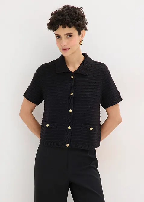 Cardigan con bottoni decorativi, bonprix