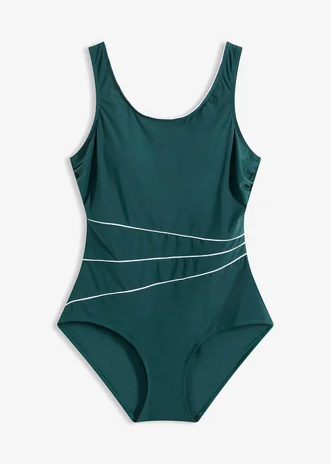 Costume intero con cuciture decorative e effetto modellante leggero, bonprix