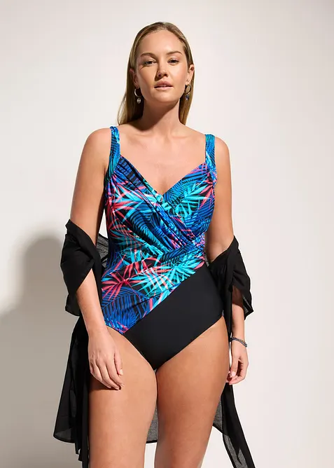 Costume intero incrociato leggermente modellante, bonprix