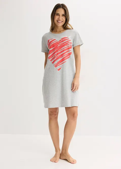 Camicia da notte in puro cotone (pacco da 2), bonprix