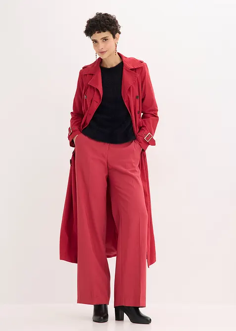 Maglione traforato con filato piumato, bonprix