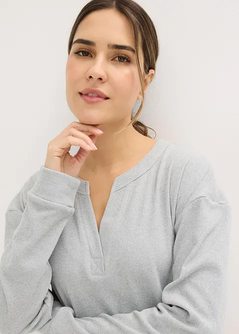 Abito loungewear a coste morbide, bonprix