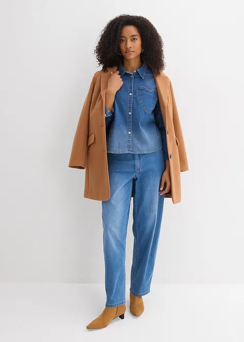 Camicia in jeans con cotone biologico, bonprix