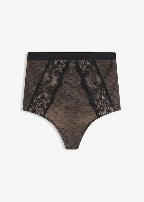 Perizoma modellante con pizzo e effetto modellante medio, bonprix
