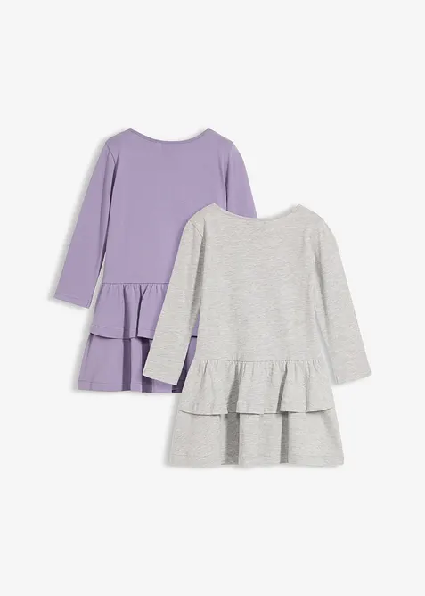 Abito in jersey di puro cotone (pacco da 2), bonprix