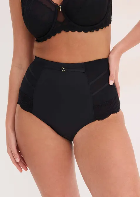 Slip con pizzo ed effetto modellante medio, bonprix