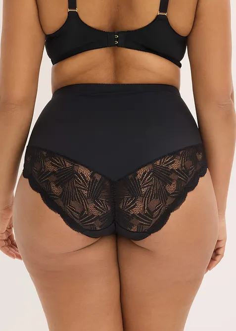 Slip con pizzo ed effetto modellante medio, bonprix